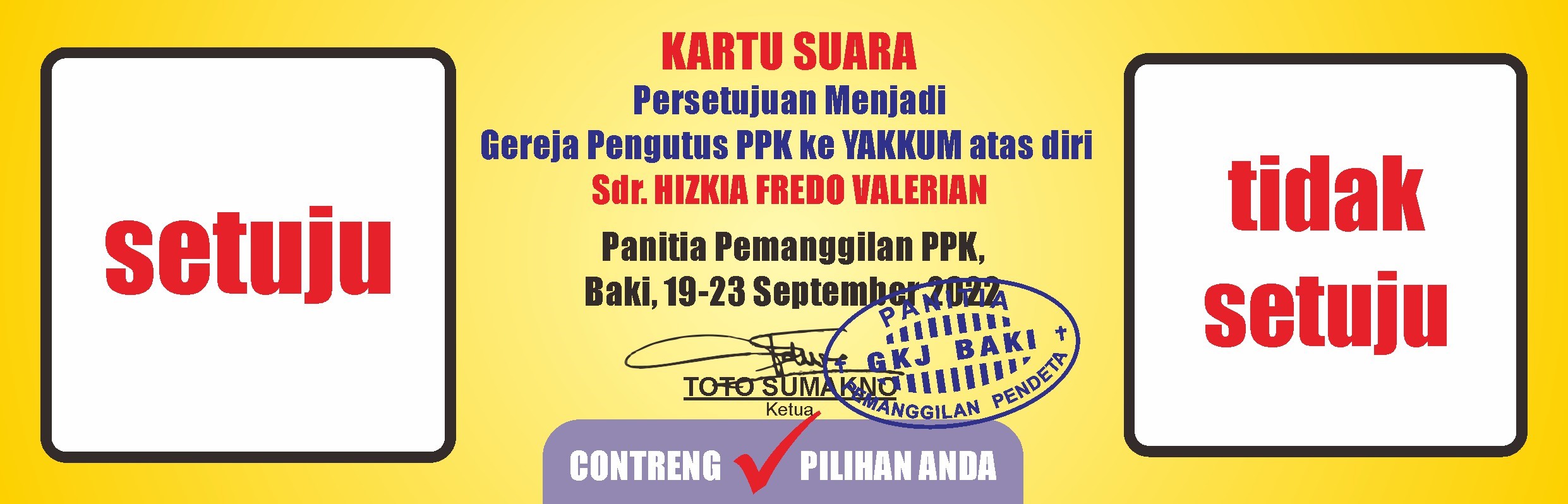 Permintaan Persetujuan Menjadi Gereja Pengutus PPK Sinode ke YAKKUM, gereja kristen jawa, gkj, gkj baki, gereja kristen jawa baki, baki, sukoharjo, gkj klasis sukoharjo, klasis sukoharjo, klasis, sinode gkj, sinode 